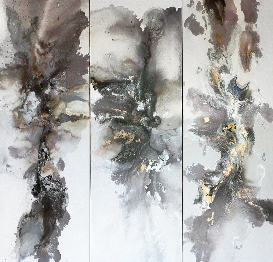 -- TRIPTYCH-- oil on canvas