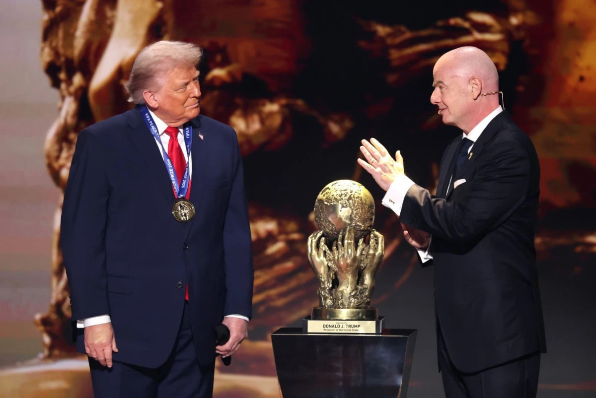 US President Donald Trump receives inaugural FIFA Peace Prize 2025 